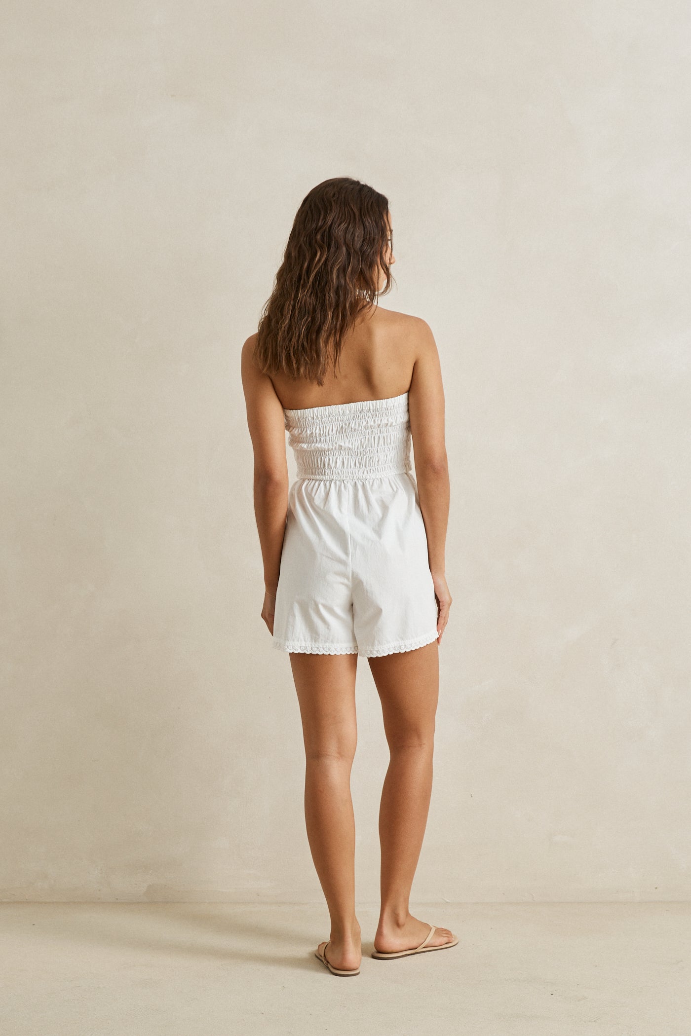 perry strapless playsuit