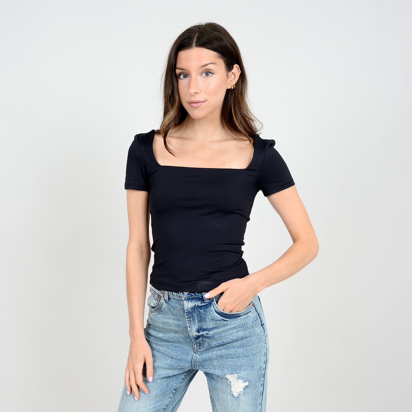 Stacy Square Neck Top