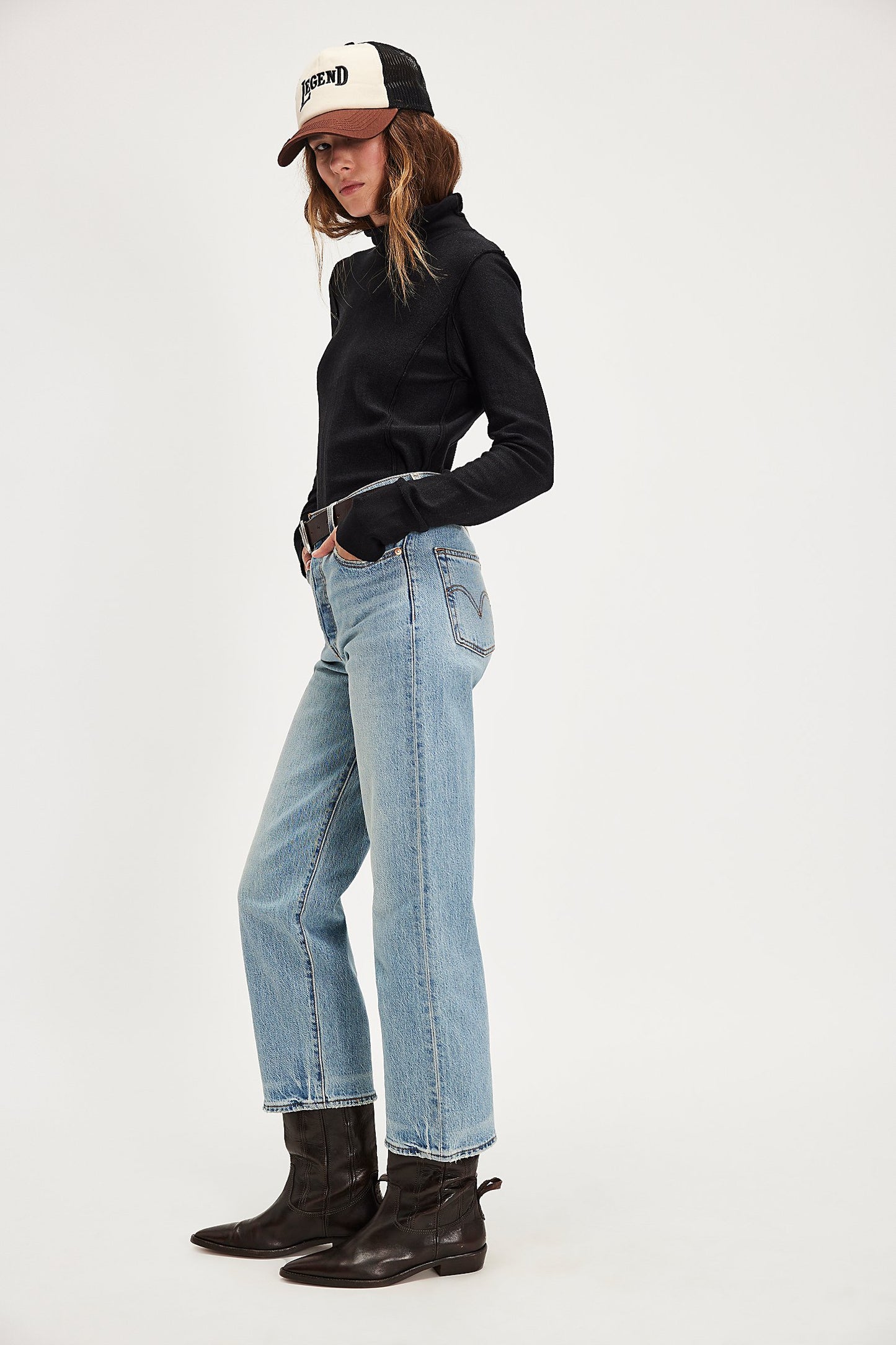 Ribcage Straight Ankle Jeans