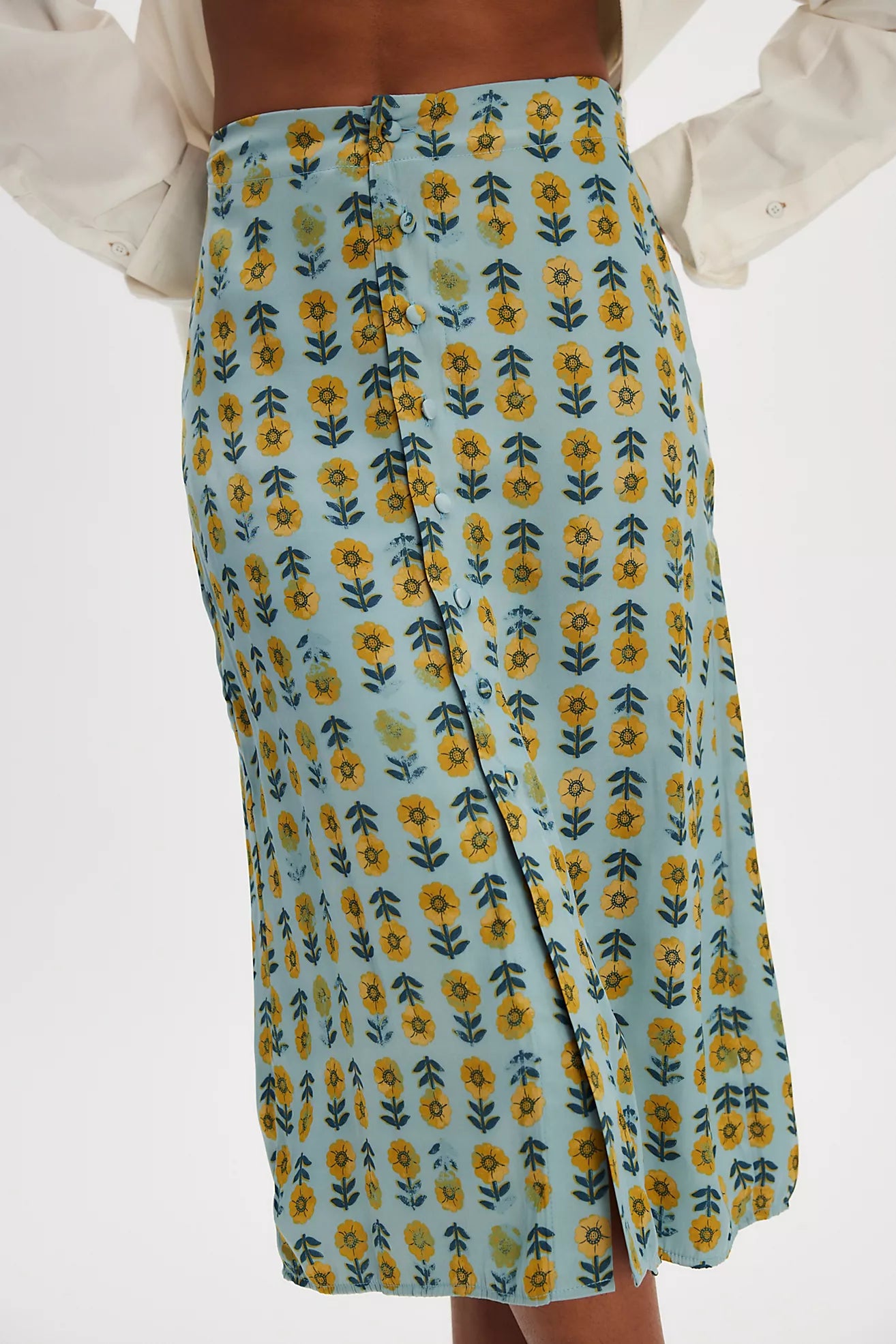 Analise Printed Midi Skirt