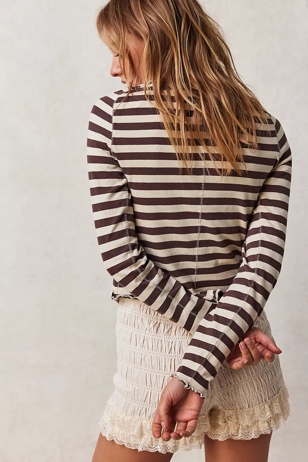 Be My Baby Stripe Long Sleeve Tee