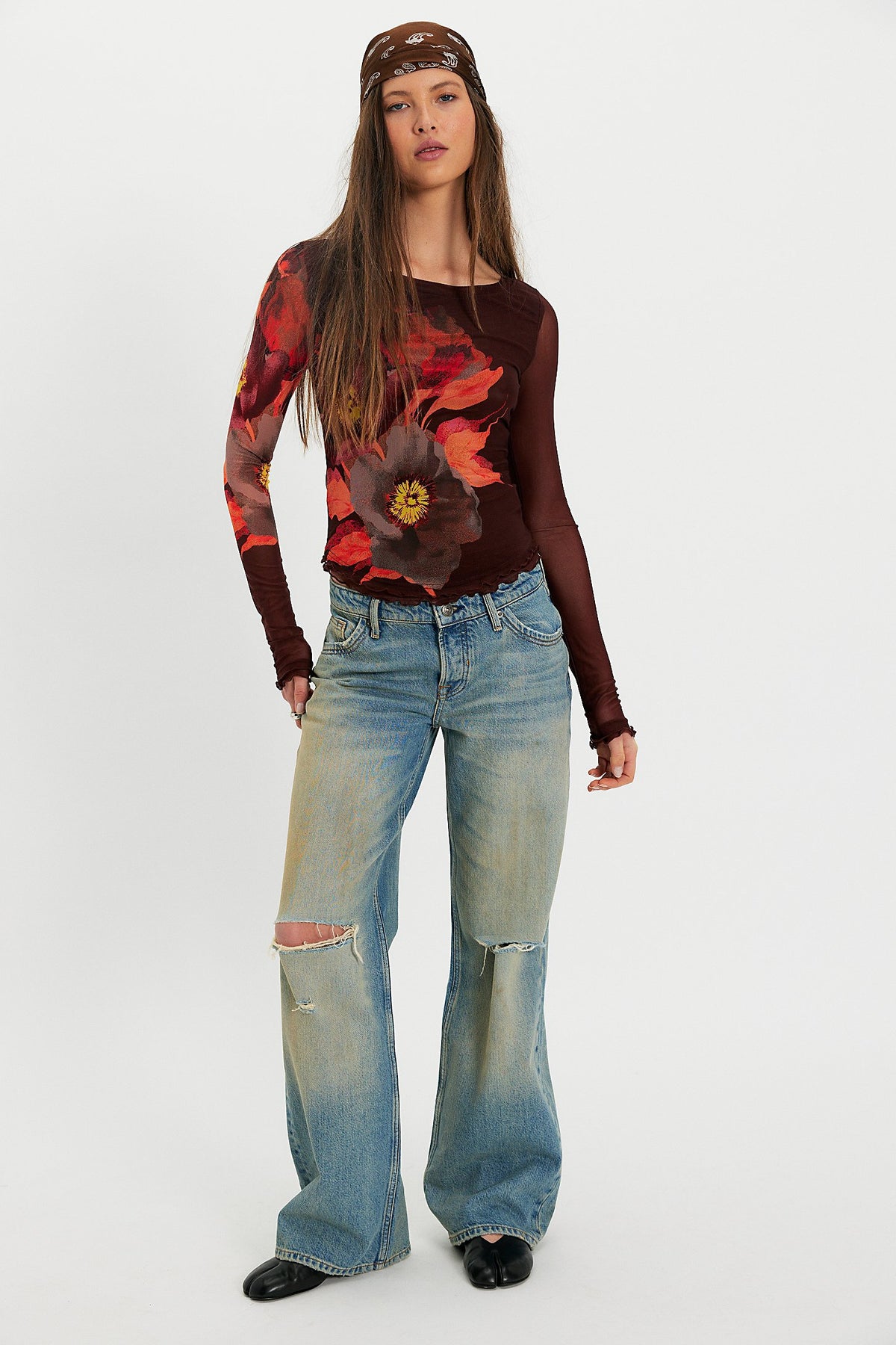 Lilly Printed Long Sleeve Top