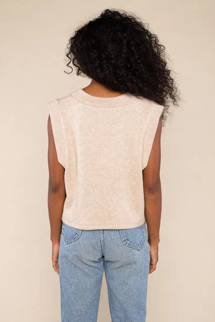 Crop Knit Sweater Vest