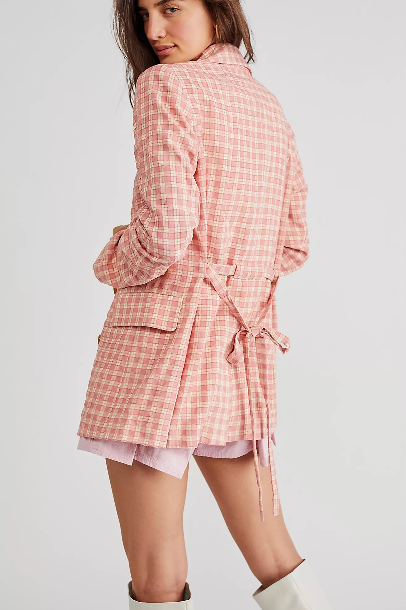 Olivia Gingham Blazer