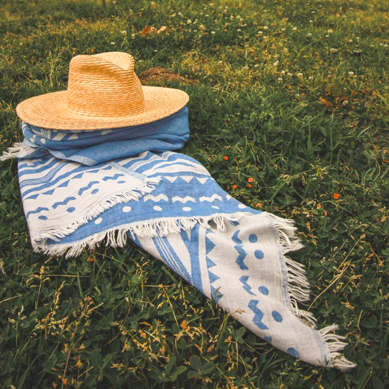 Desert Turkish Towel (Blue)