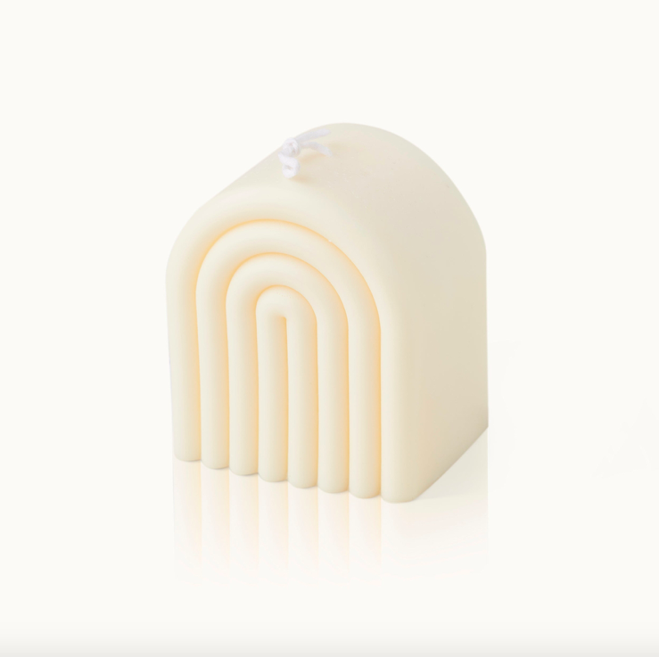 Rainbow Candle (White)