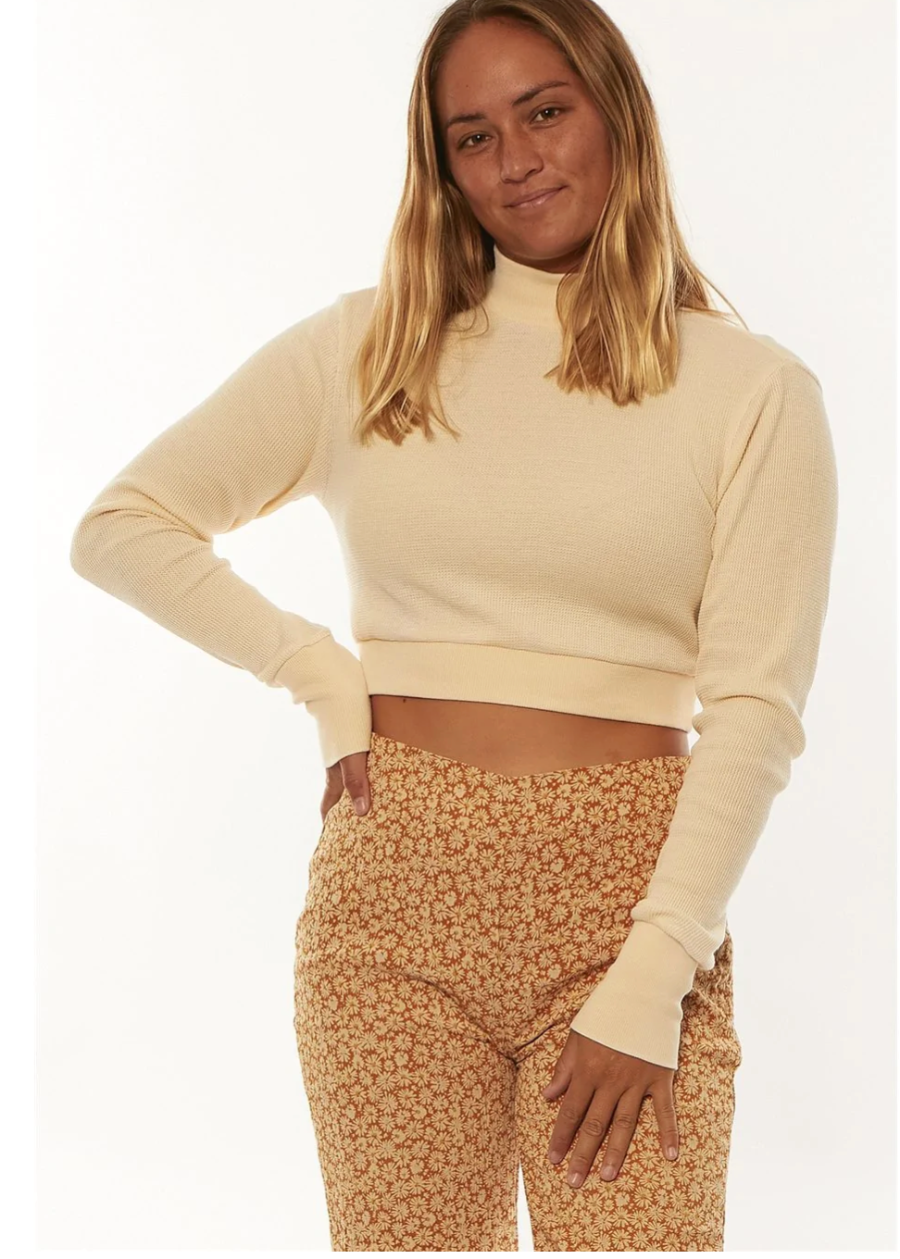 Deka Knit Top (White Sand)