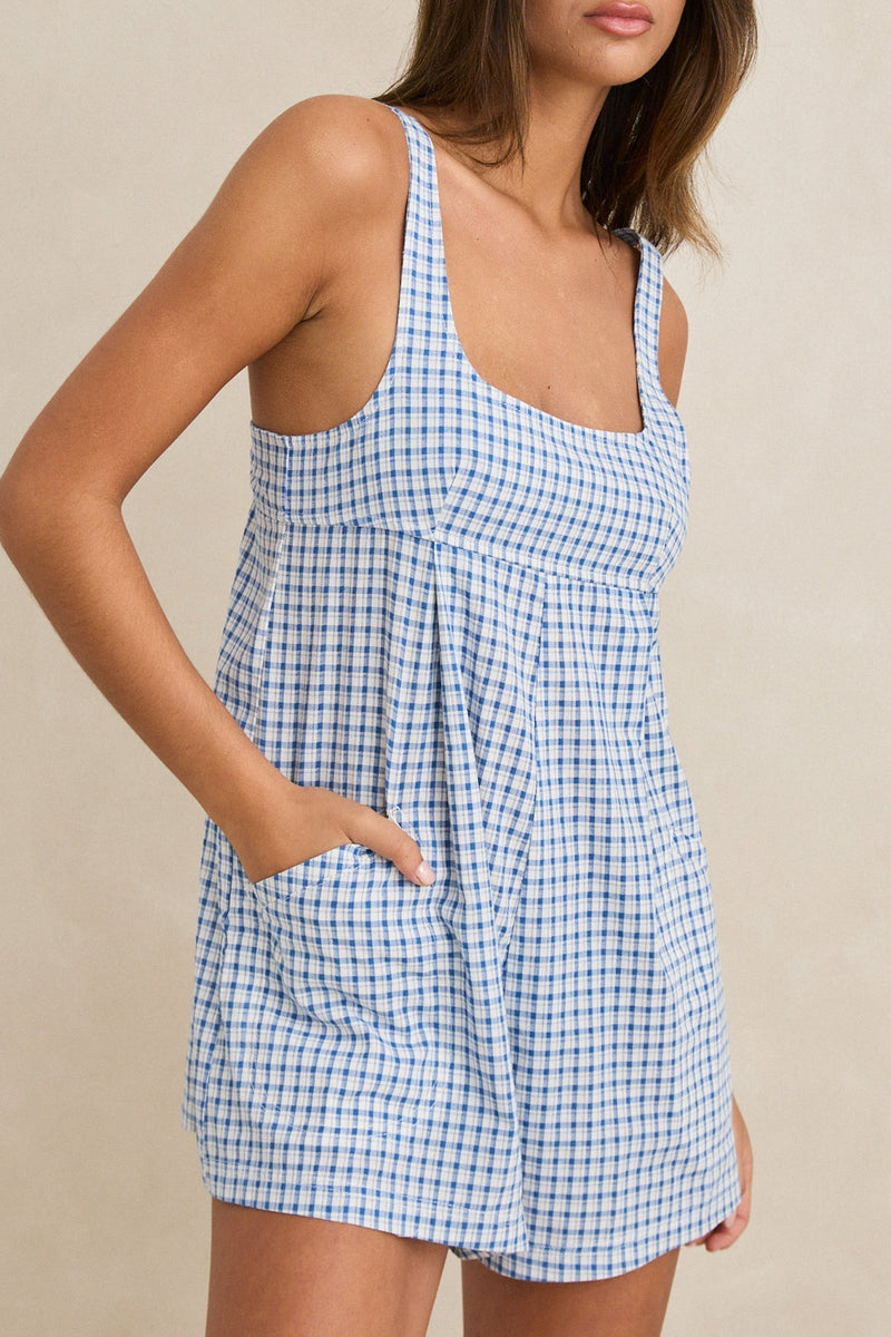 Lola Check Romper