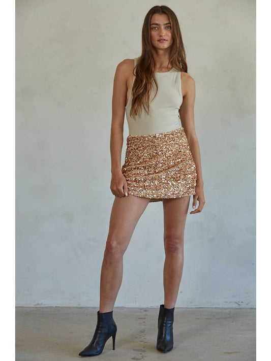 Sequin Mini Skort