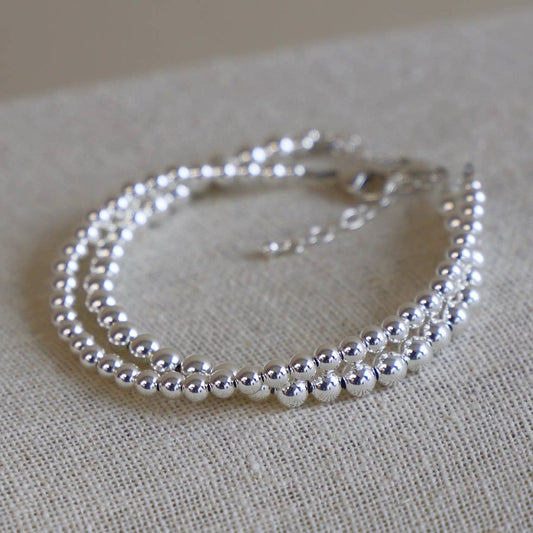 Silver Filled Beaded Bracelet