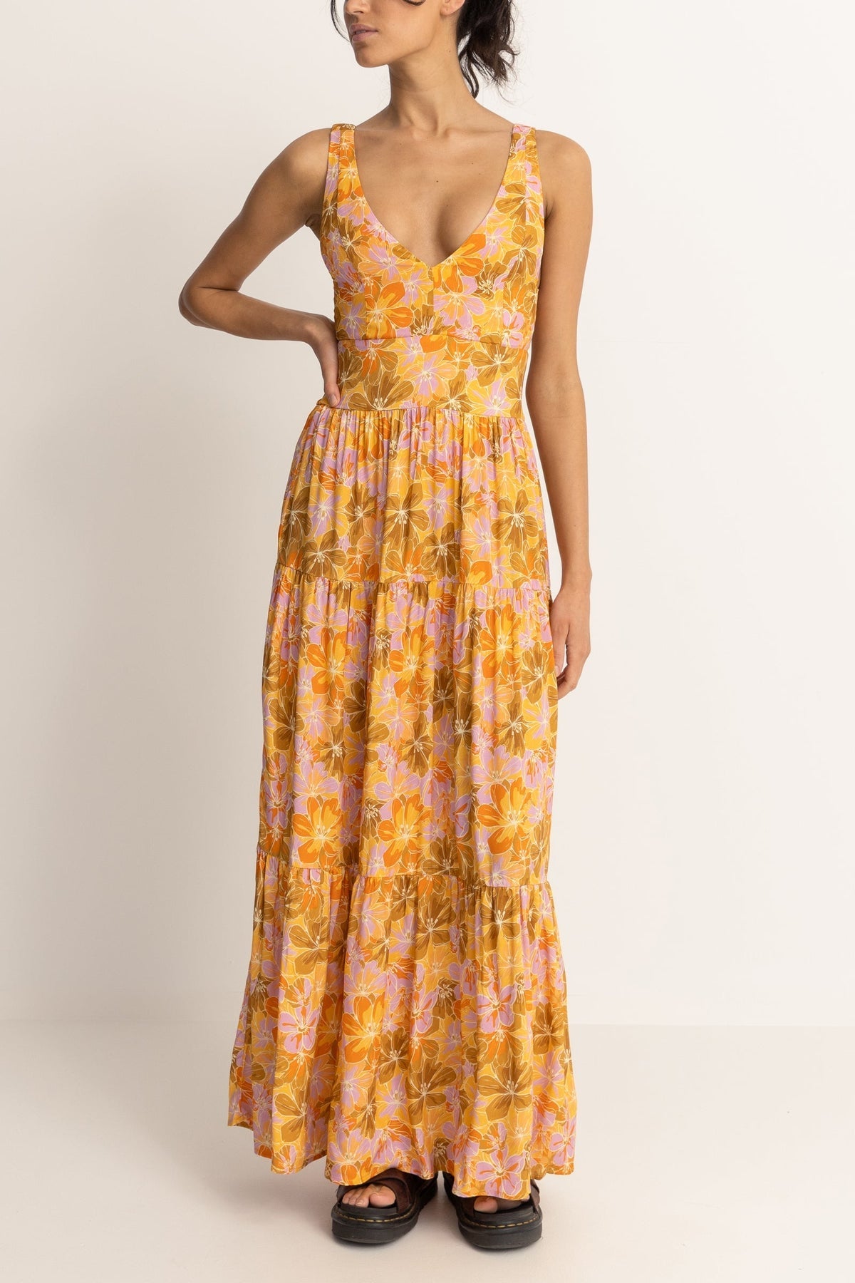 Mahana Floral Tiered Maxi Dress