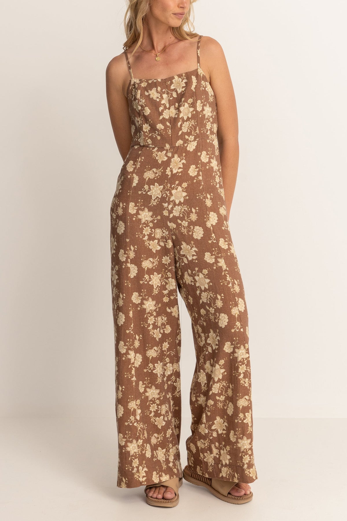 Nova Paisley Wide Leg Jumpsuit