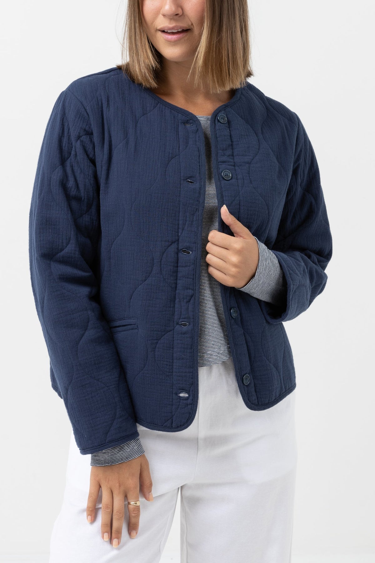 Montauk Quilted Jacket – Blue Harvest Apparel