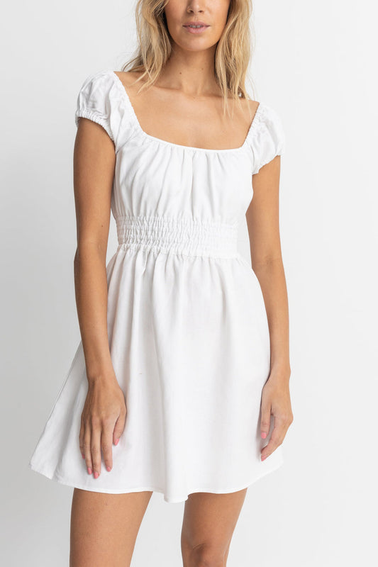 Washed Out Cap Sleeve Mini Dress