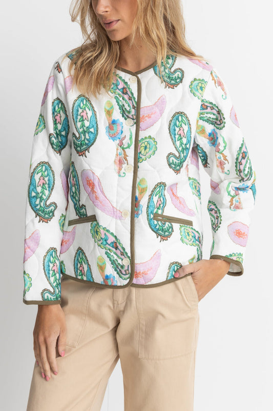 Brooklyn Paisley Quilted Jacket