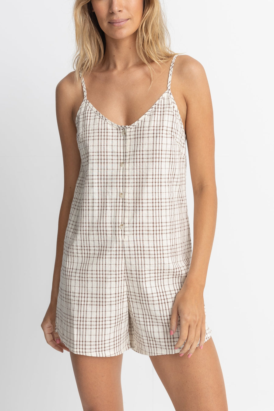 Rumi Check Romper