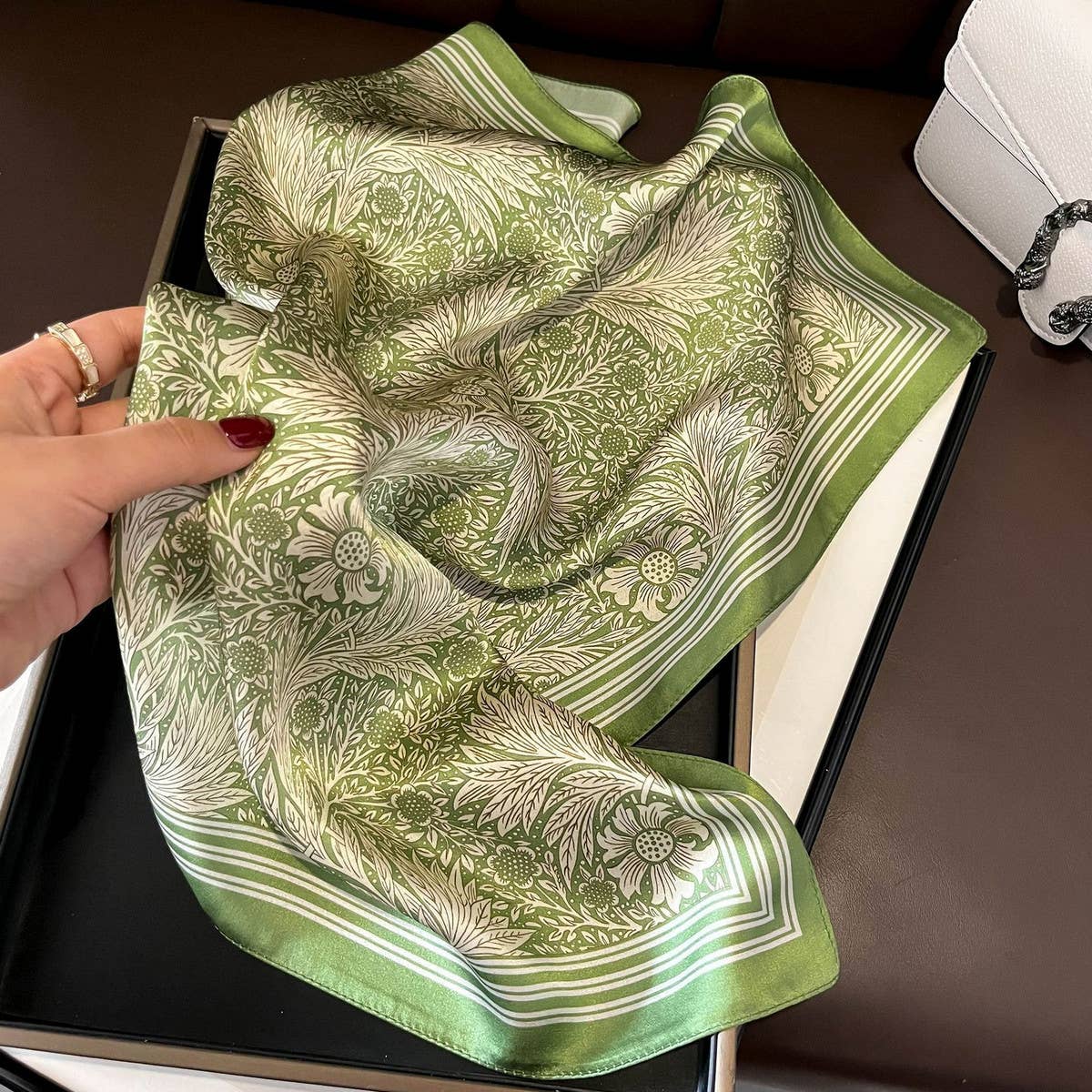 Floral Silk Scarf