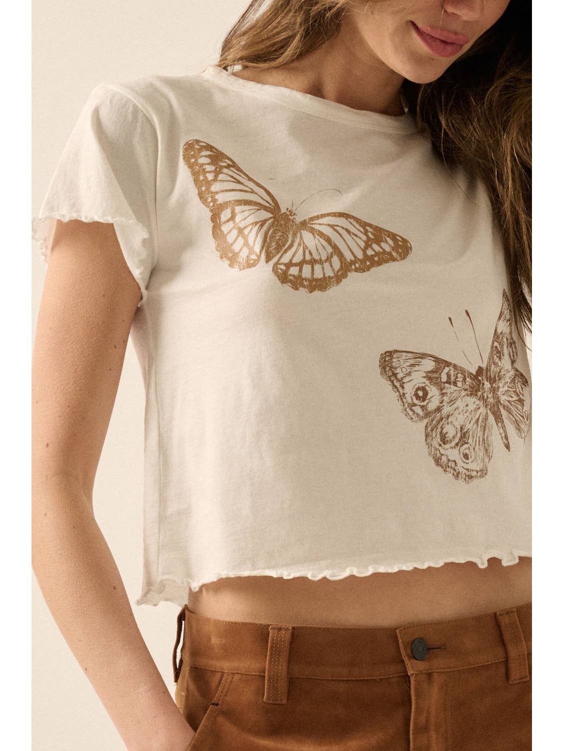 Butterflies Graphic Baby Tee
