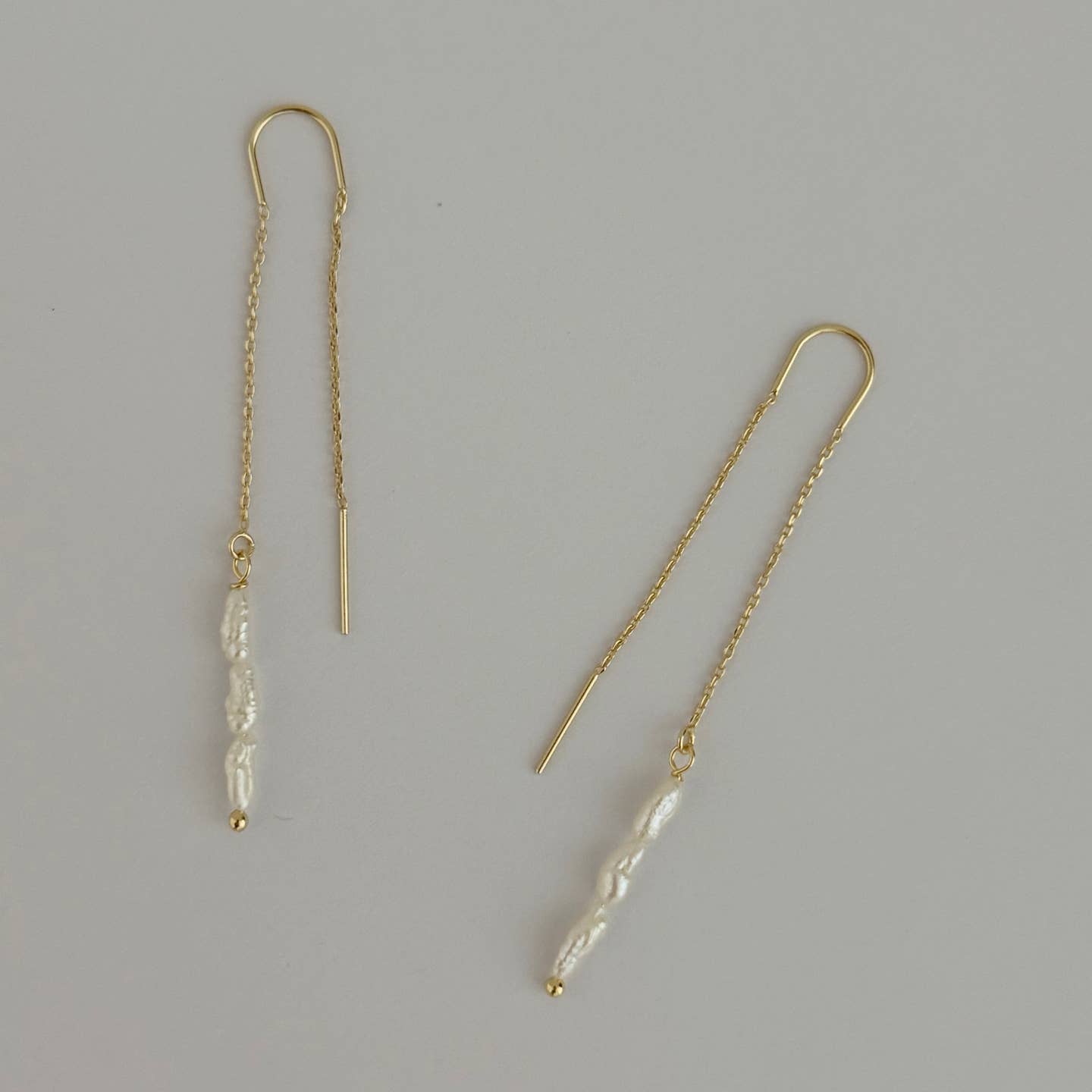 Little Pearl Threader Earrings