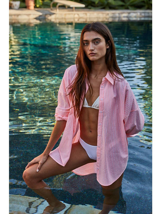 Woven Striped Buttondown