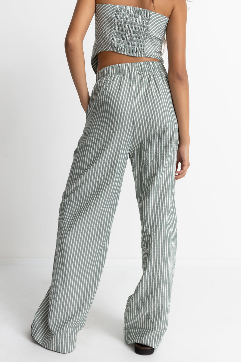 Wide-leg striped flannel pants - DALI