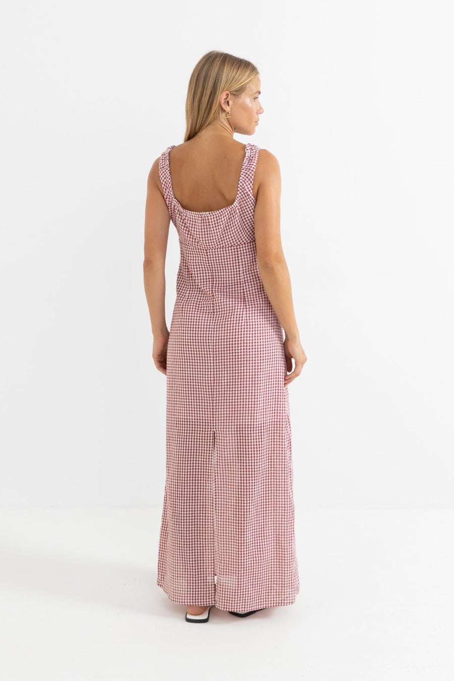 Lola Check Maxi Dress