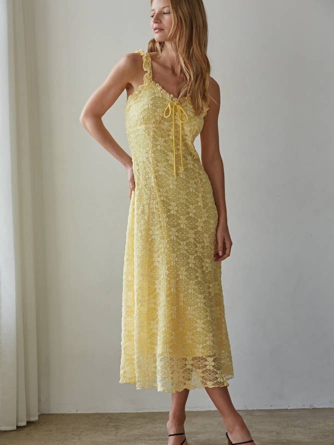 Floral Sweetheart Neck Dress