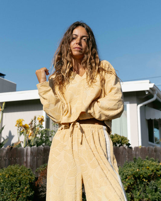Sun Palm Terry Pullover Sweatshirt