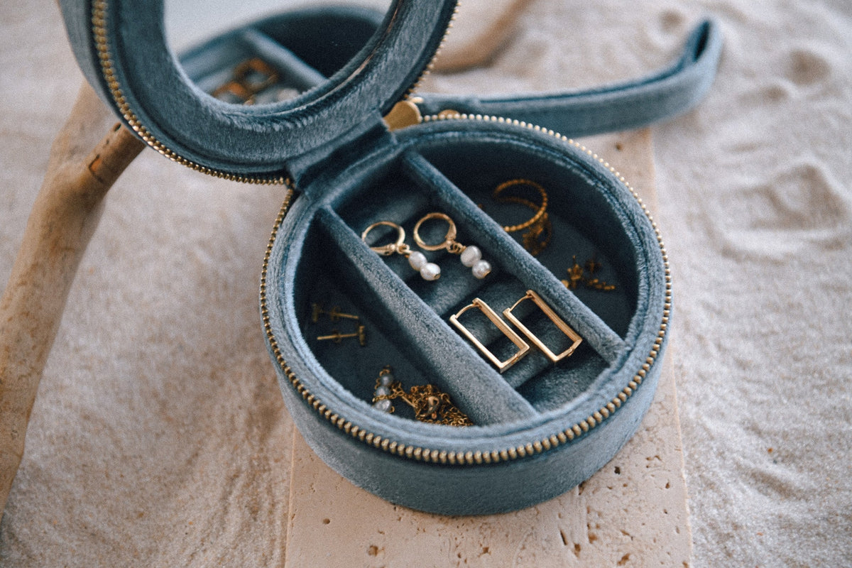 Velvet Jewelry Travel Case