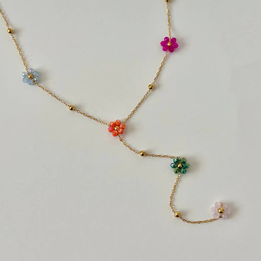 Beaded Flower Necklace