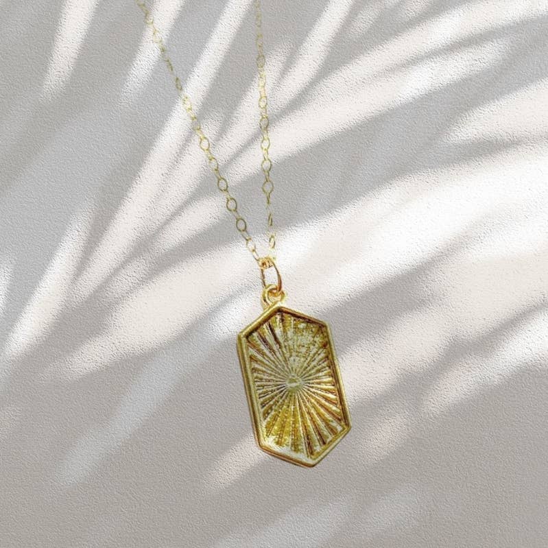 Sun Soul Necklace Gold Filled