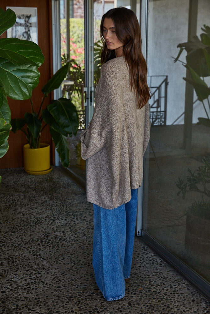 Knit Open Front Cardigan