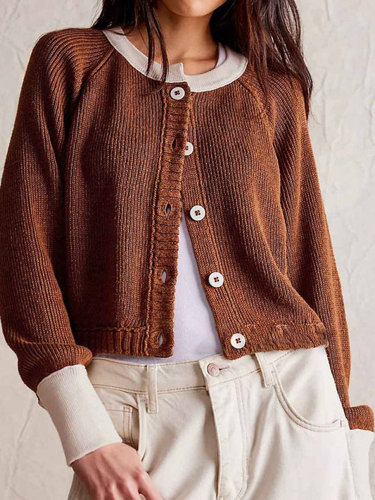 Color Block Cardigan