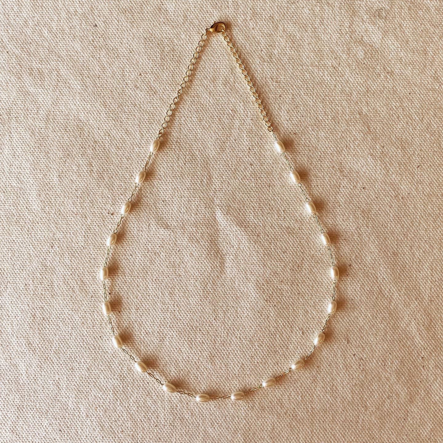 Oval Pearl Necklace