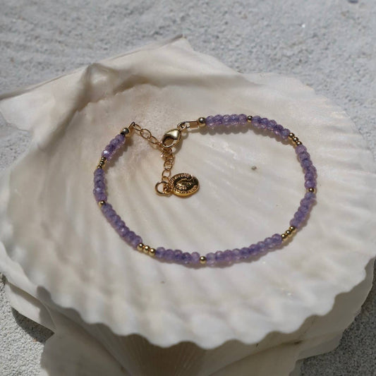 Lavender Beaded Bracelet