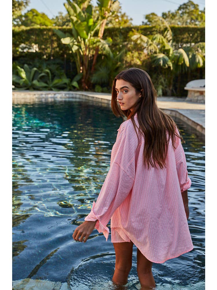 Woven Striped Buttondown