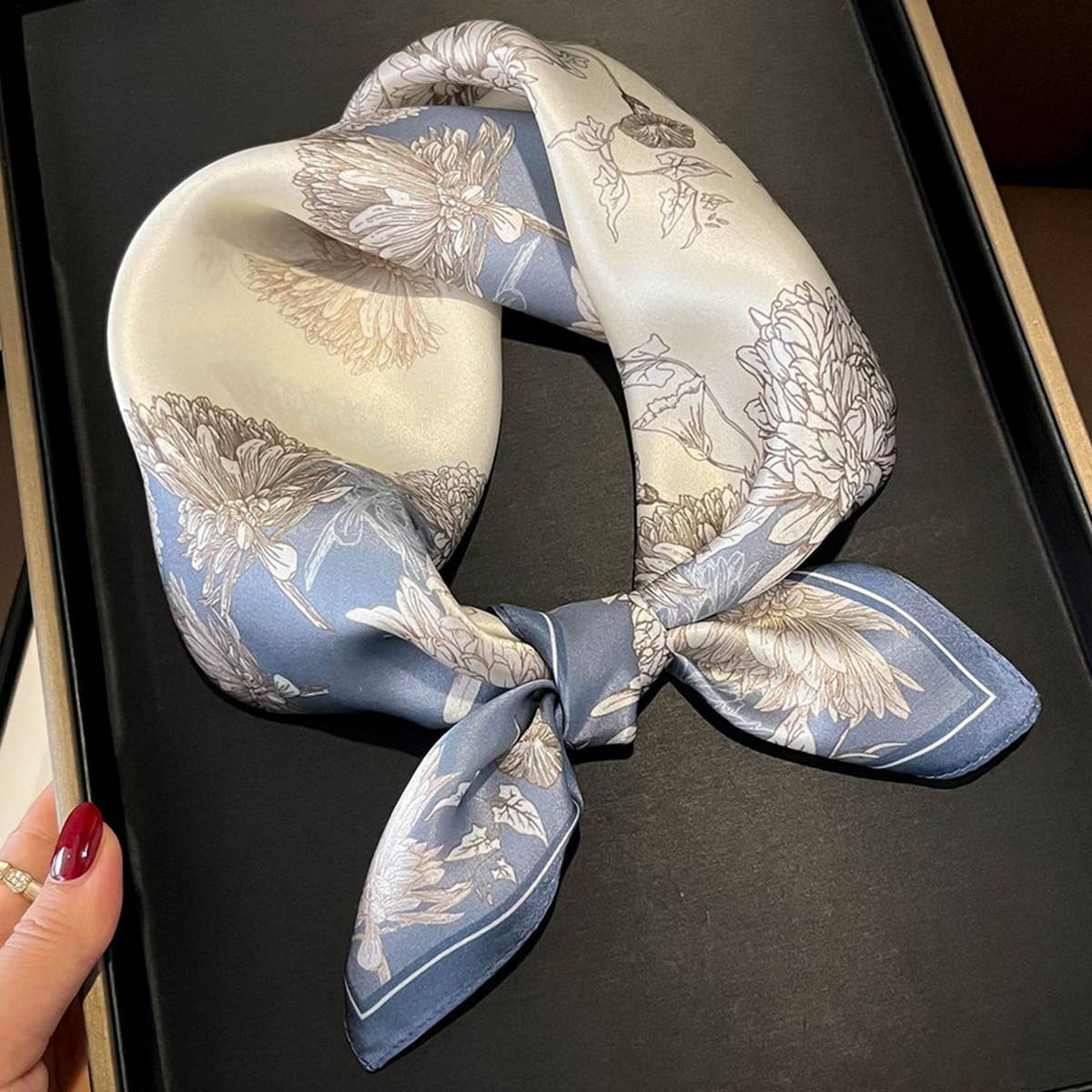 Floral Silk Scarf