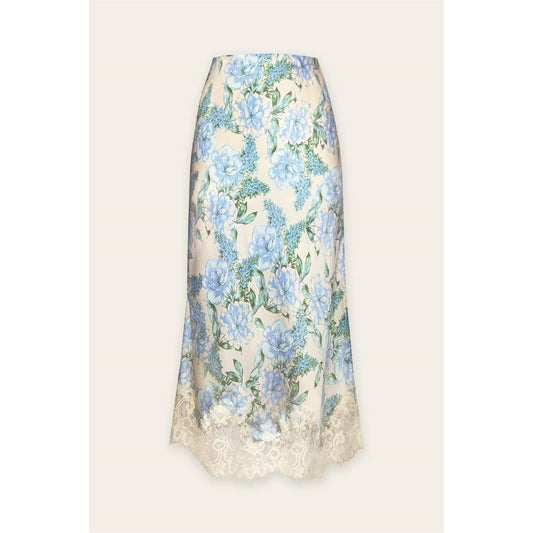 Stolen Love Lace Hem Pencil Skirt