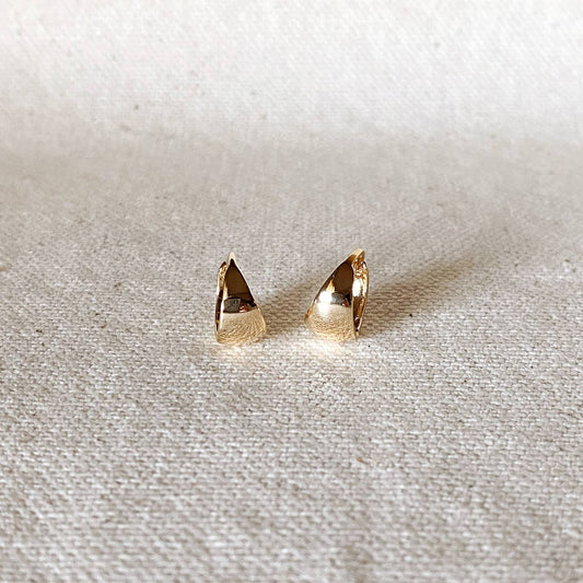 Polished Clicker Hoop Earrings