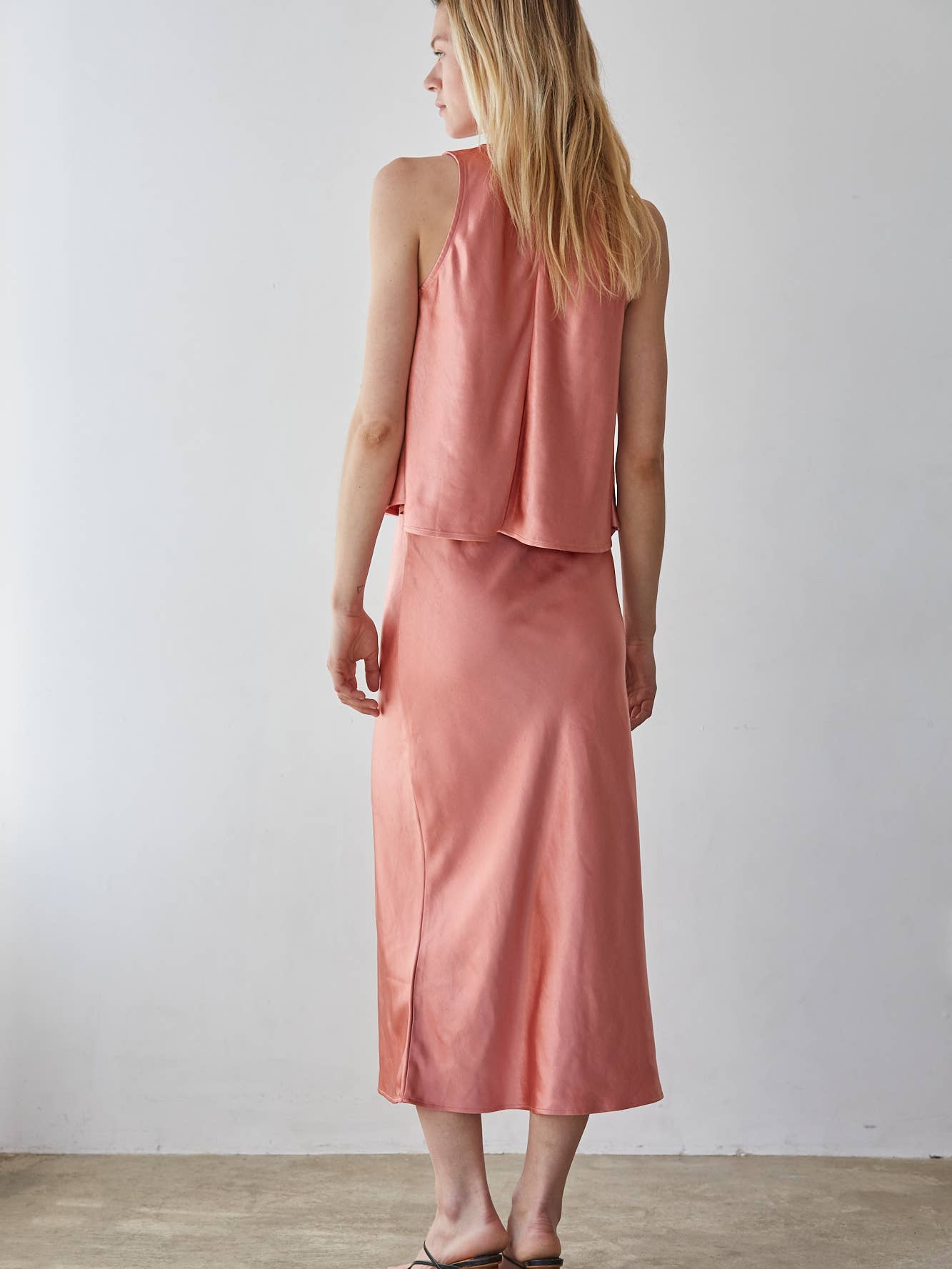 Satin Sleeveless Top
