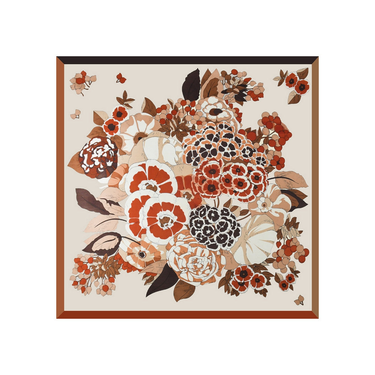 Floral Satin Scarf