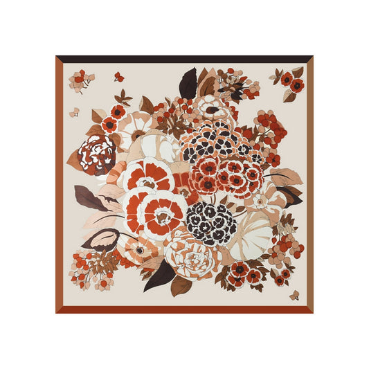 Floral Satin Scarf