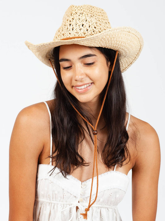 Maddie Cowgirl Brim Open Weave Hat