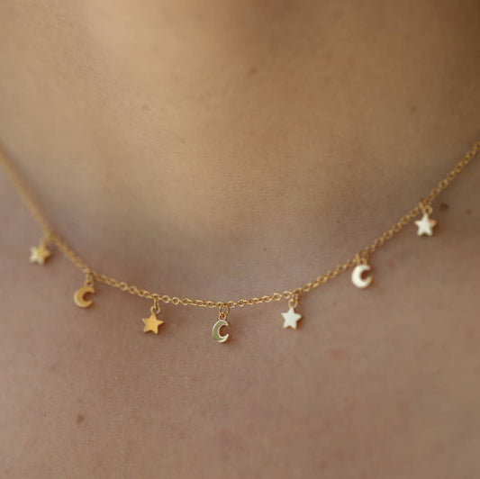 Star and Moon Choker