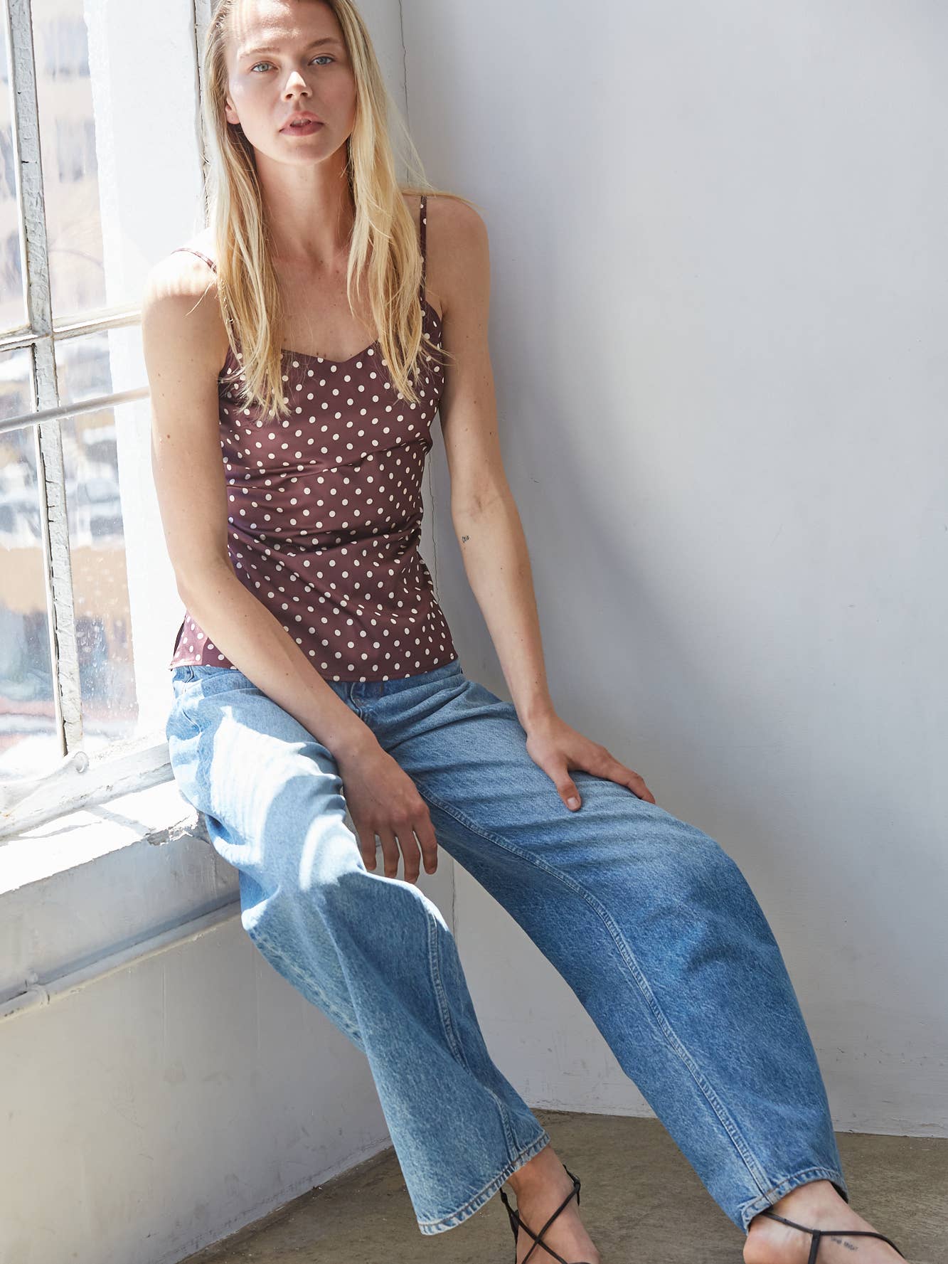 Polka Dot Print Top