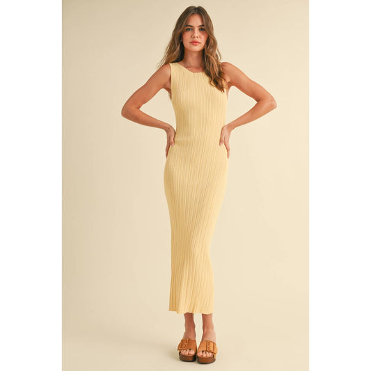 Rib Knitted Long Dress
