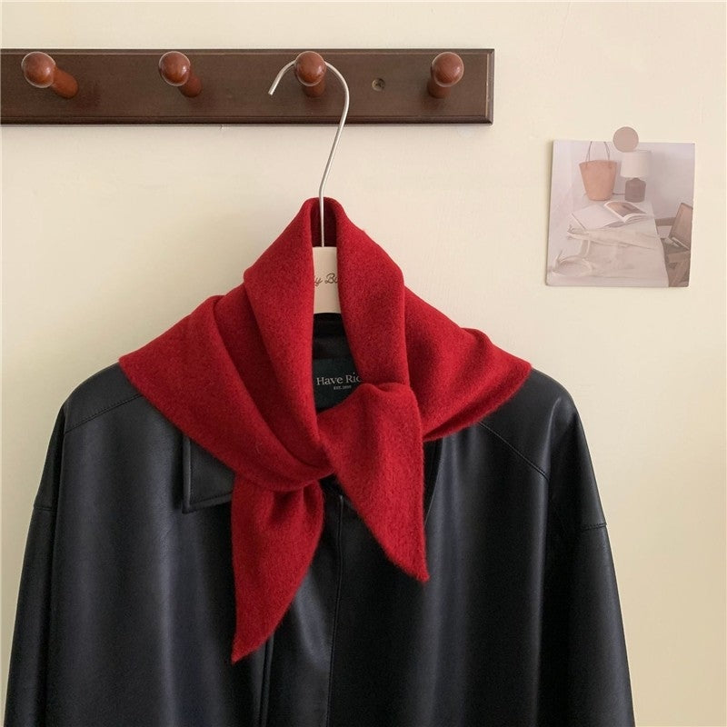 Knit Triangle Scarf