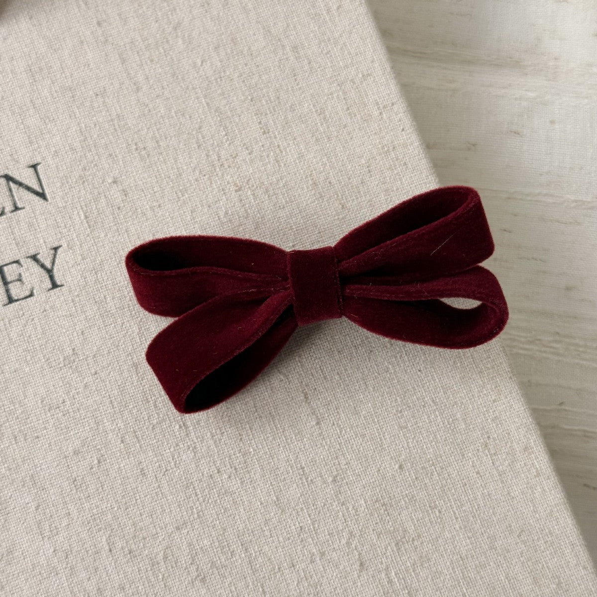 Velvet Bow Hair Clip
