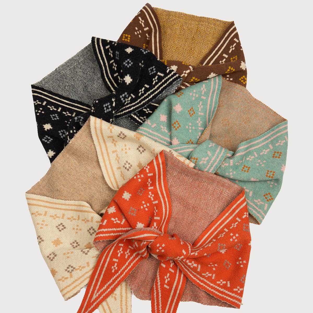 Foulard Knit Triangle Scarf