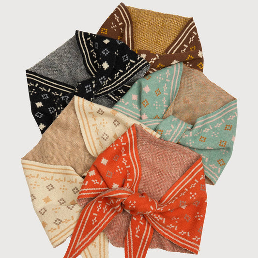 Foulard Knit Triangle Scarf